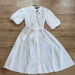 Banana Republic White Button Down Xs Dress